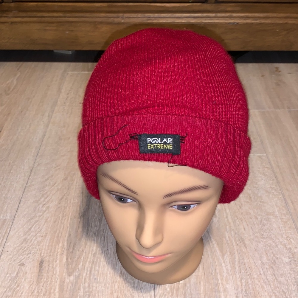 Gold Medal Polar Extreme red fleece winter beanie